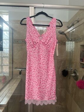 Madden Girl Pink Floral Midi Dress